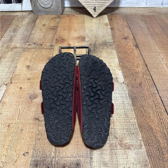 Birkenstock Arizona‎ washed metallic port sandals red slides size 37 - Picture 5 of 7